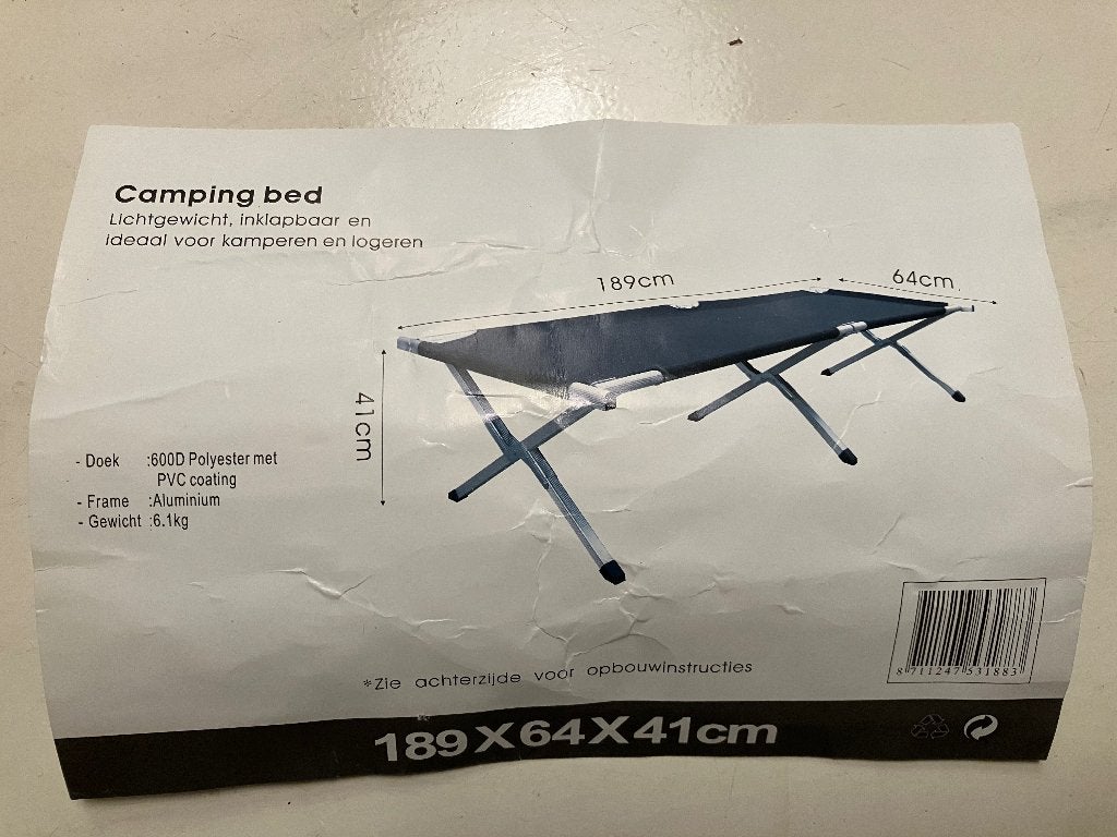 kampeerbed, Caravans en Kamperen, Ophalen, Zo goed als nieuw, Overige