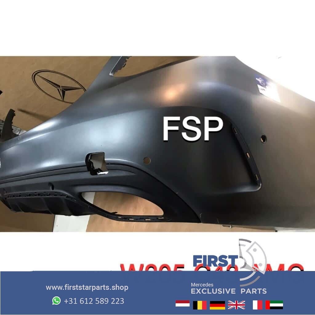 W205 S205 FACELIFT C43 AMG ACHTERBUMPER + DIFFUSER ORIGINEEL, Gebruikt, -, Ophalen of Verzenden, Achter