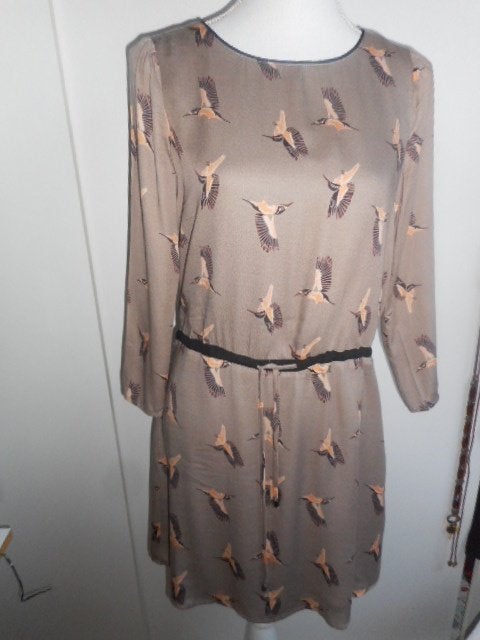 Anna Scott jurk met vogelprint - Maat 36, Nieuw, Overige kleuren, Anna Scott, Nieuw, Ophalen of Verzenden