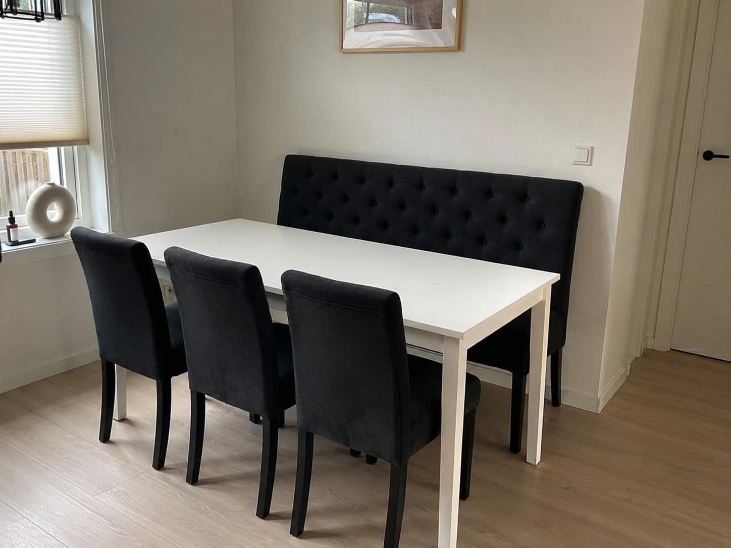 Luxe velvet eethoek, Ophalen of Verzenden, Zo goed als nieuw