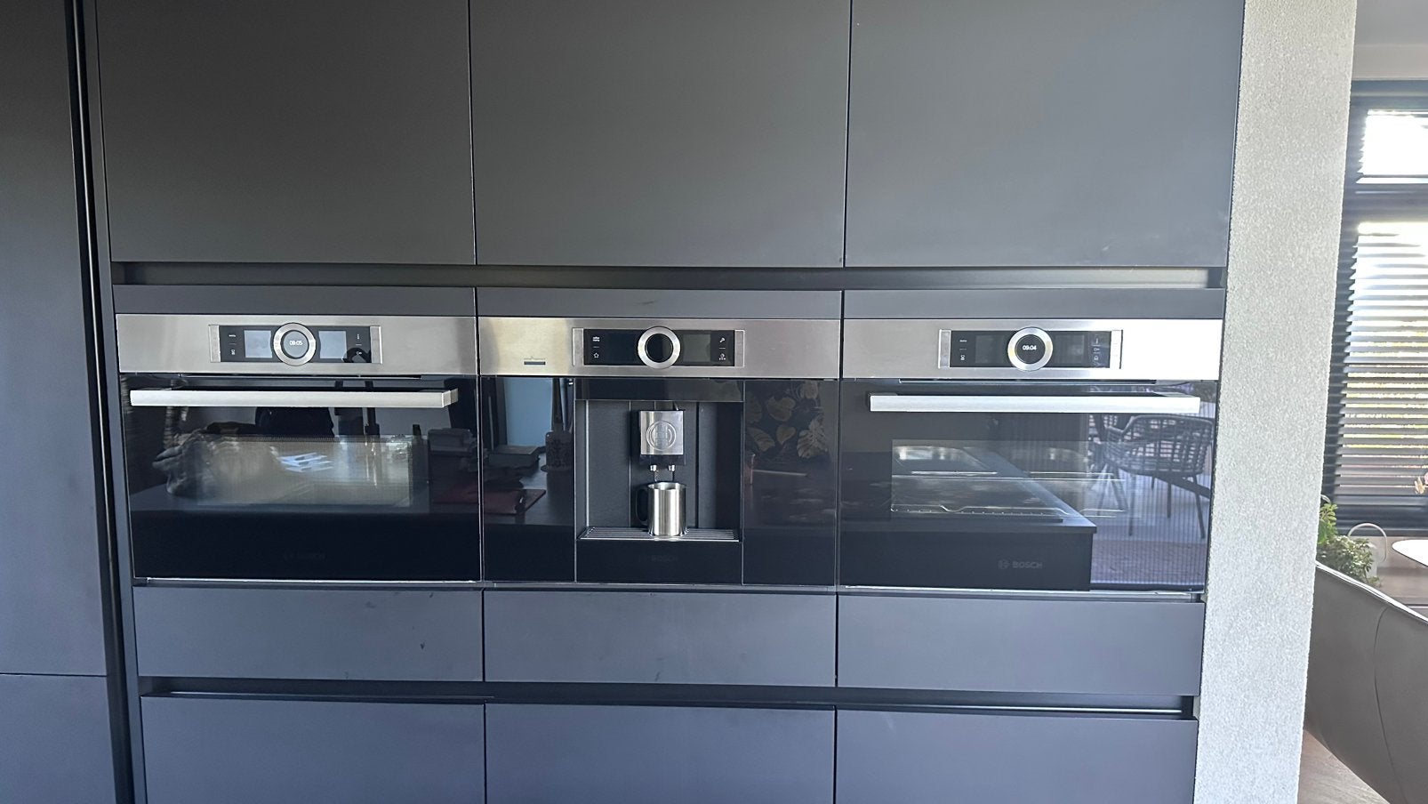 Koffiemachine Bosch met defect display, Ophalen, Zo goed als nieuw, Koffiemachine