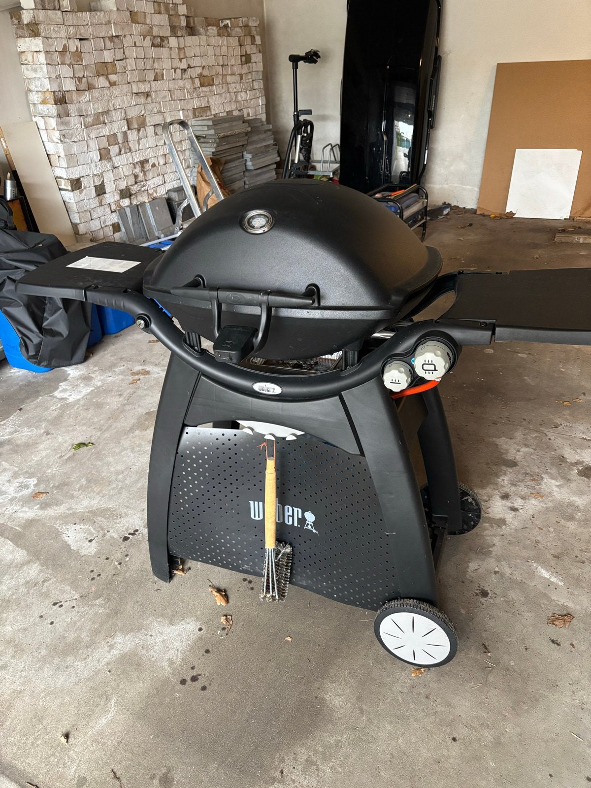 Weber Q3200 gasbarbecue met onderstel en hoes, Ophalen, Gebruikt