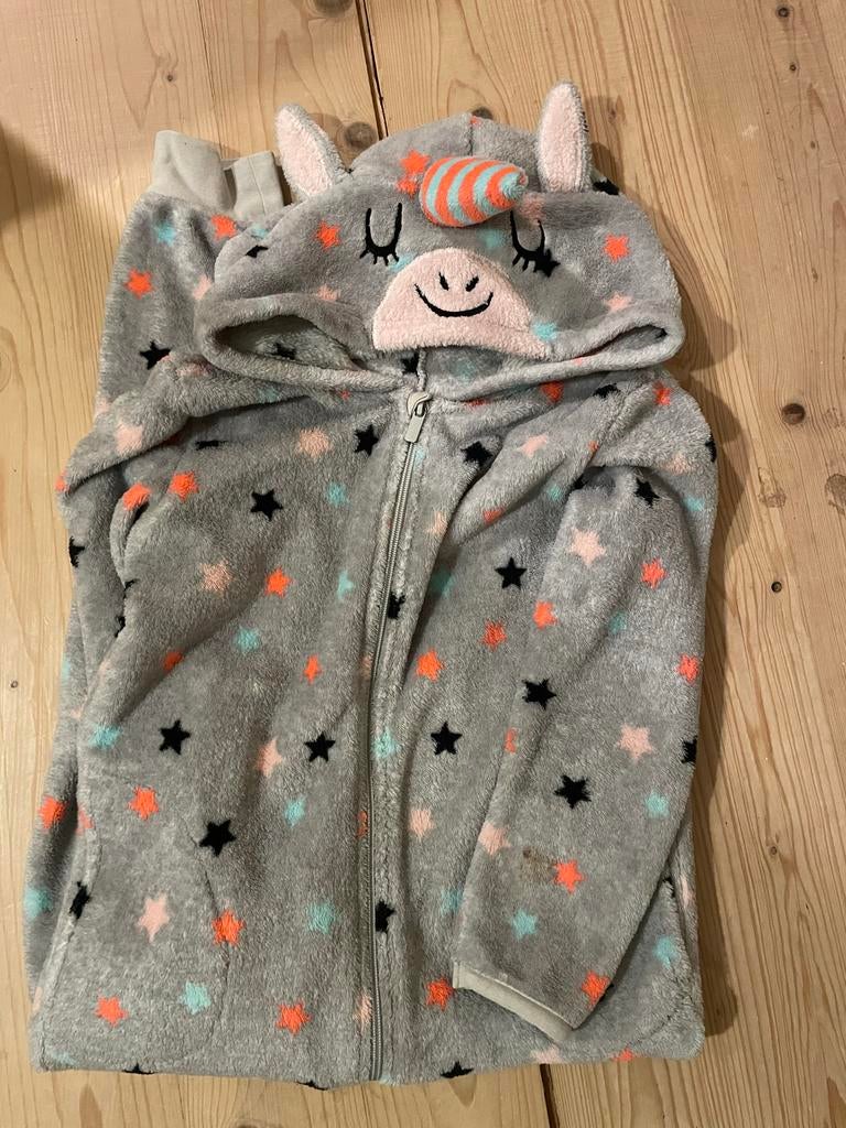 Eenhoorn onesie met sterren hema 122/128, Ophalen of Verzenden, Gebruikt, Meisje