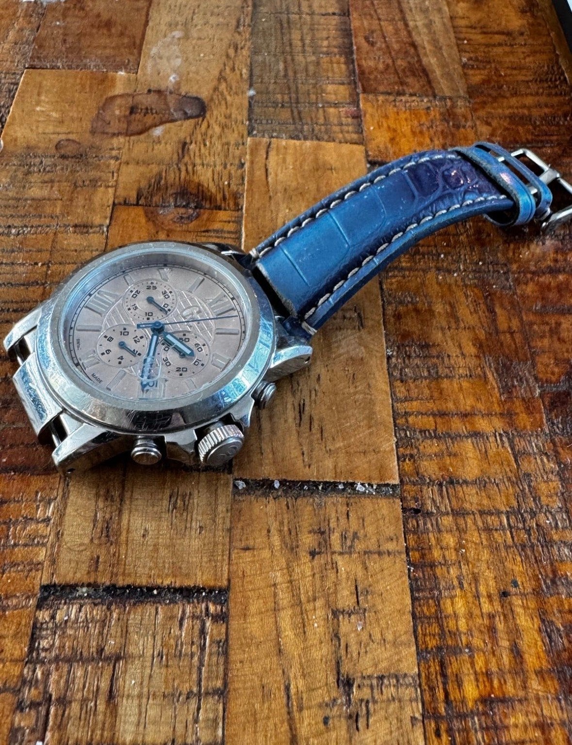 Guess Collection X41003G1 Herenhorloge - Band defect, Overige merken, Gebruikt, Staal, Polshorloge