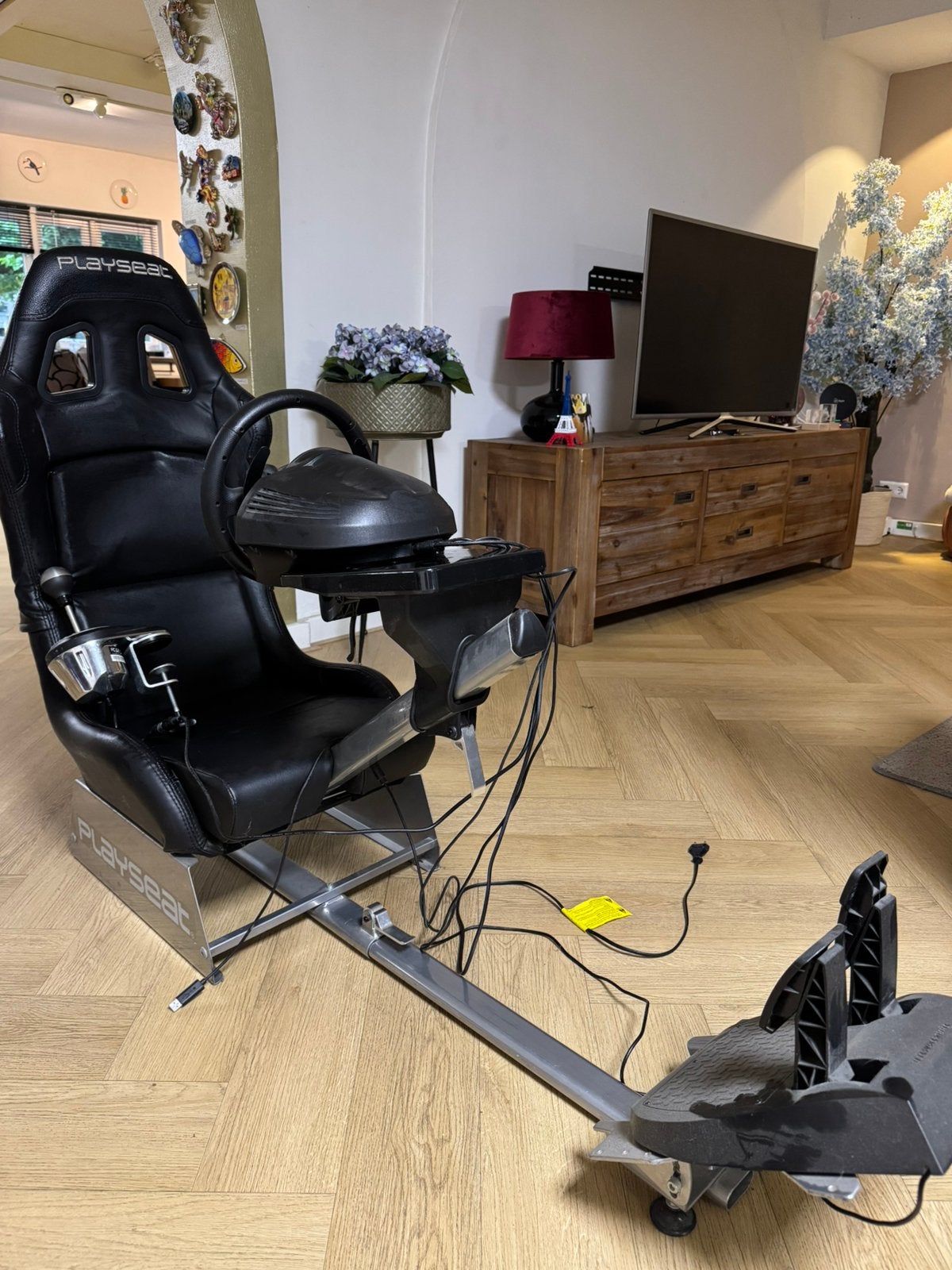 Playseat (met Xbox stuur en pedalen + shifter eventueel), Spelcomputers en Games, Ophalen, Gebruikt, Stuurtje of Sportattribuut