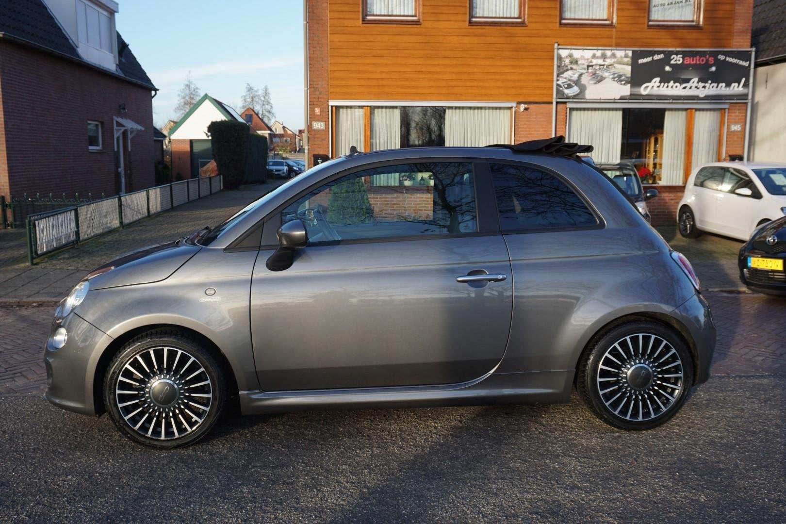 Fiat 500 Cabrio 1.2 Sport ,Bluetooth ,Garantie,, Euro 5, Gebruikt, 4 cilinders, Cabriolet