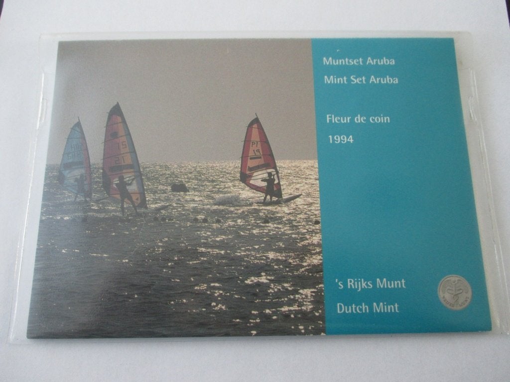 Aruba jaarset 1994 fdc, Postzegels en Munten, Munten | Nederland, Ophalen of Verzenden, Koningin Beatrix, Overige waardes, Setje
