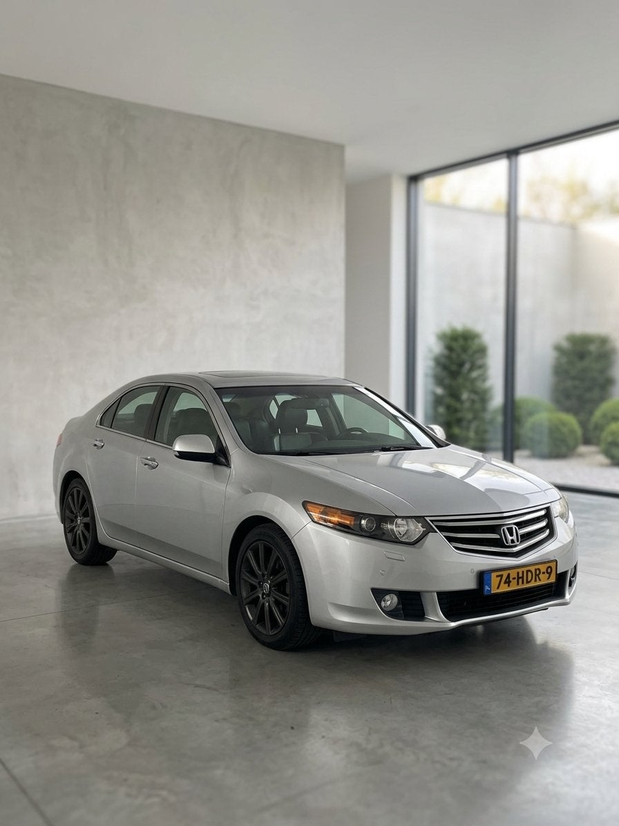Honda Accord 2.0ISedan AUT Grijs,Executive |Leer| Schuifdak, Auto's, Honda, Zwart, 75 €/maand, Particulier, Sedan
