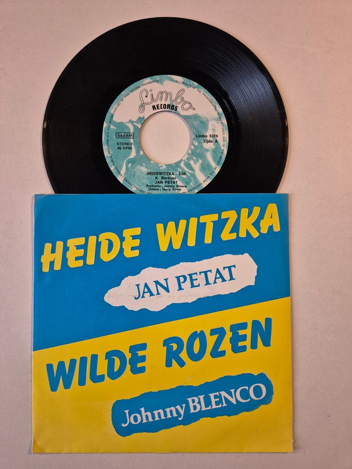 Johnny Blenco-Heidewitska, Ophalen of Verzenden, Zo goed als nieuw, 7 inch, Levenslied of Smartlap