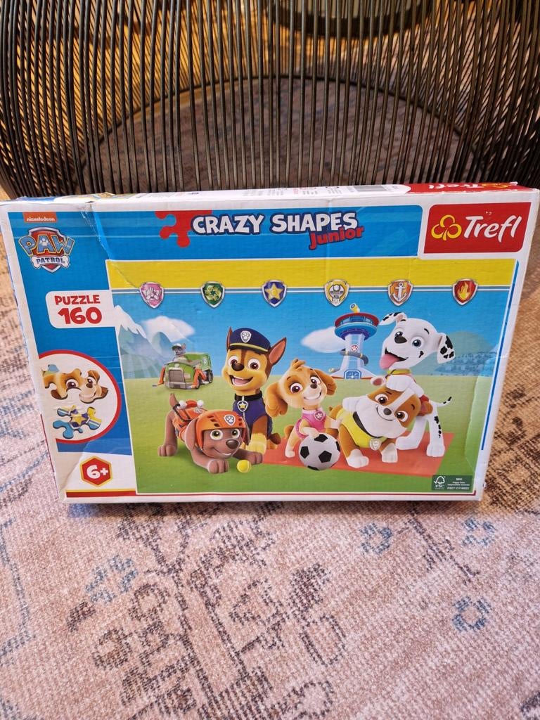 Paw Patrol Crazy Shapes Junior Puzzel 160 stukjes, Ophalen, Meer dan 50 stukjes, Zo goed als nieuw, 6 jaar of ouder