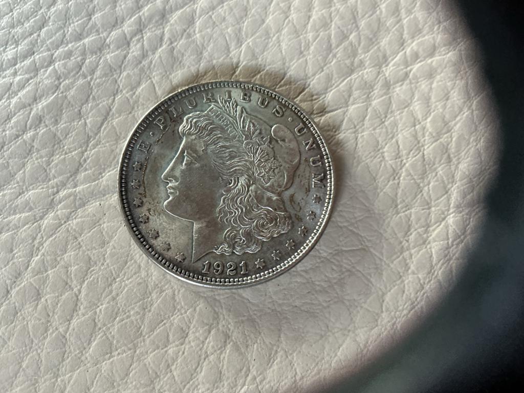 1921 Morgan Silver Dollar, Postzegels en Munten, Munten | Amerika, Ophalen of Verzenden, Noord-Amerika