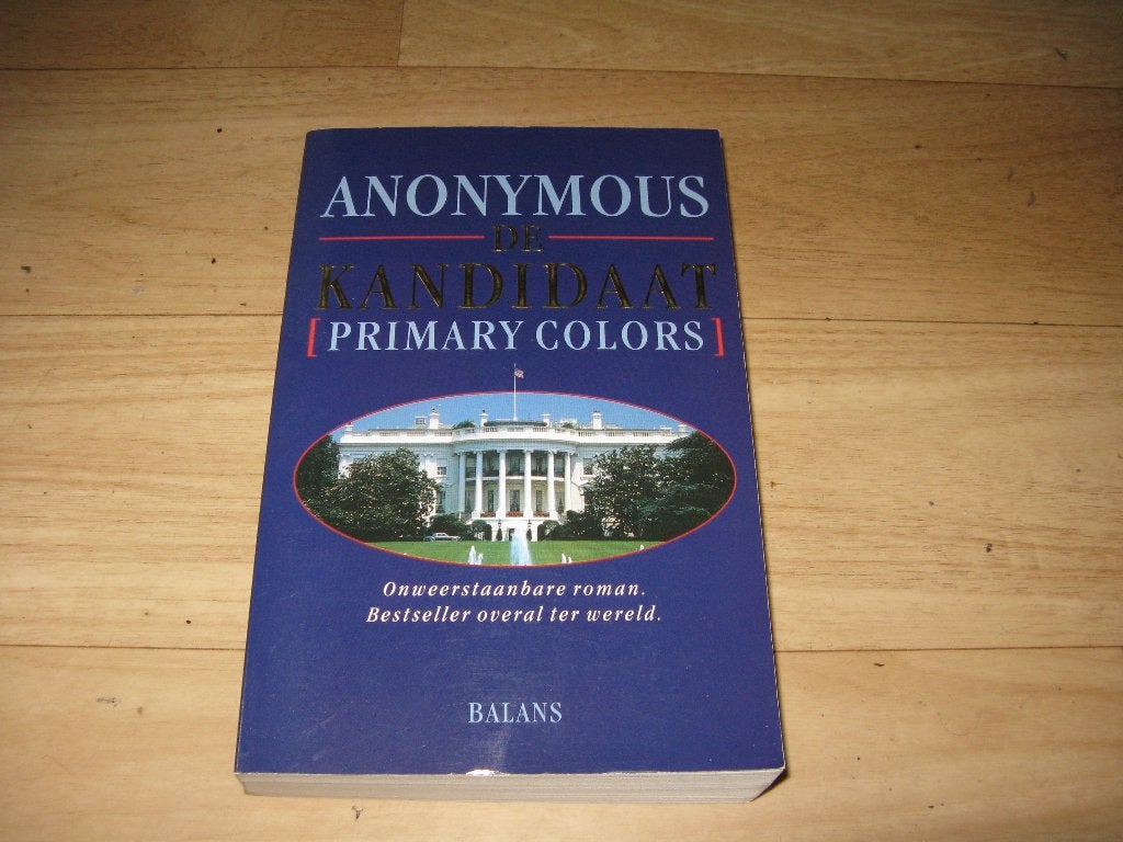 Anonymous - De kandidaat, Boeken, Ophalen of Verzenden, Gelezen