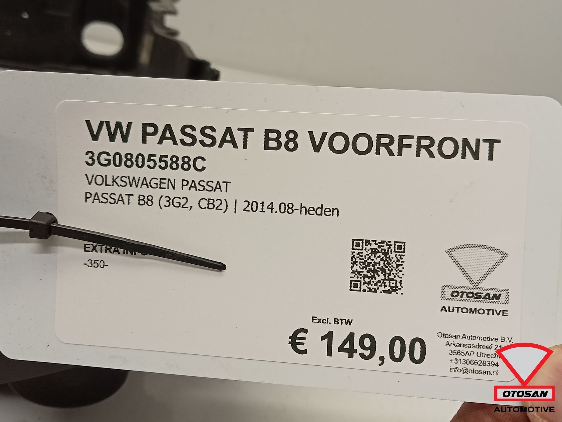 VW Passat B8 2014+ Voorfront Front Origineel! 3G0805588C, Auto-onderdelen, Gebruikt, Volkswagen, Volkswagen AG, Berliner Ring 2
38440  Wolfsburg, DE