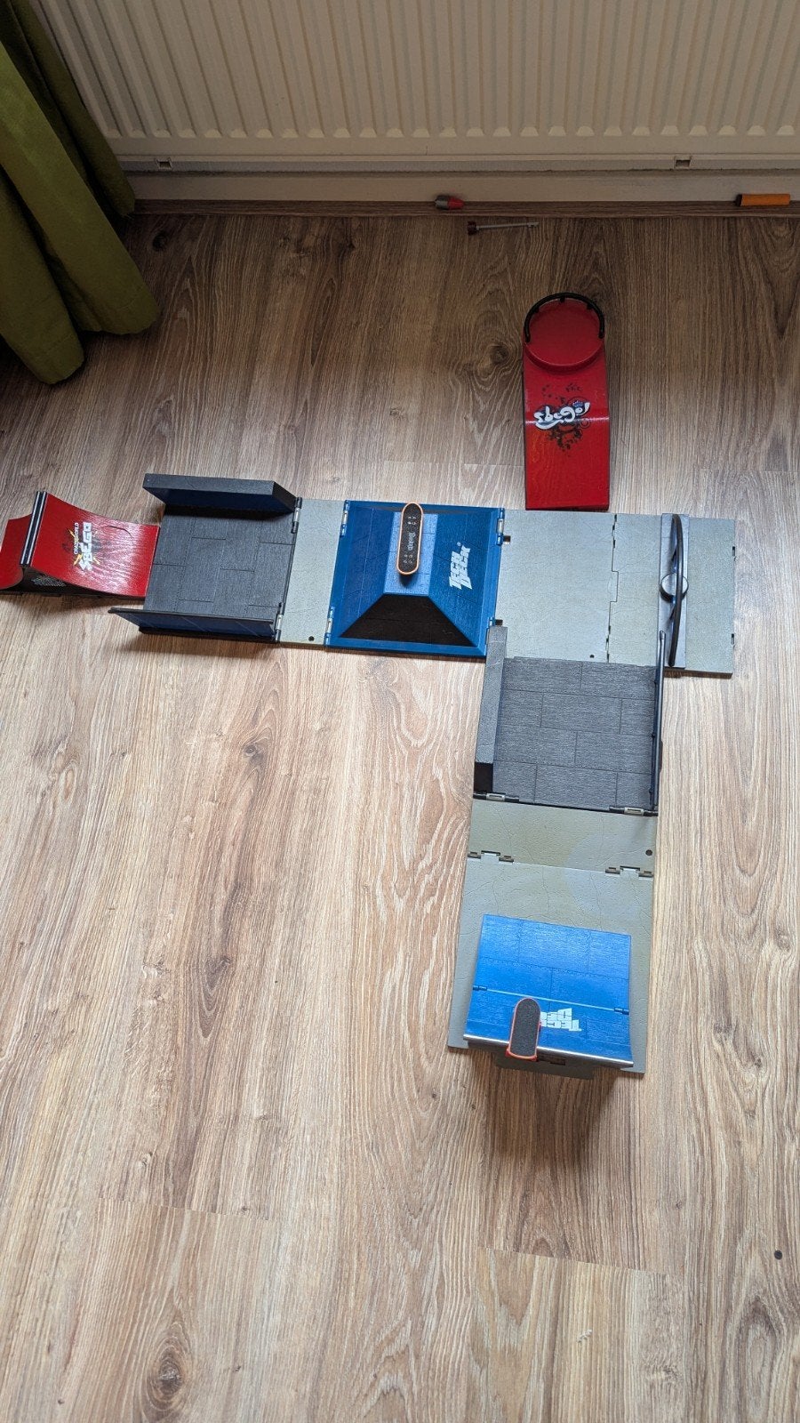 Tech Deck Fingerboard Skatepark Set met 2 Fingerboards, Ophalen of Verzenden, Gebruikt