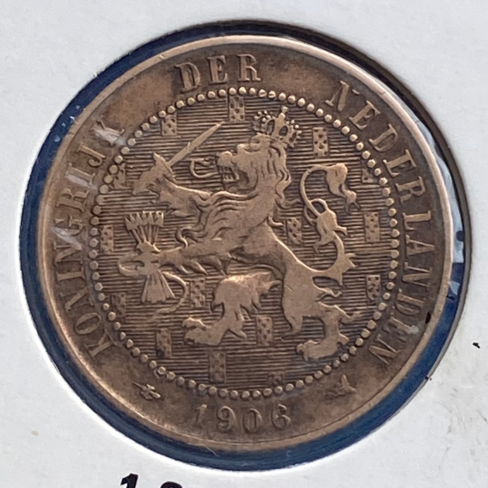 21/2 Cent / Halve Stuiver uit 1906 van Wilhelmina, Verzenden, Koningin Wilhelmina, Overige waardes, Losse munt