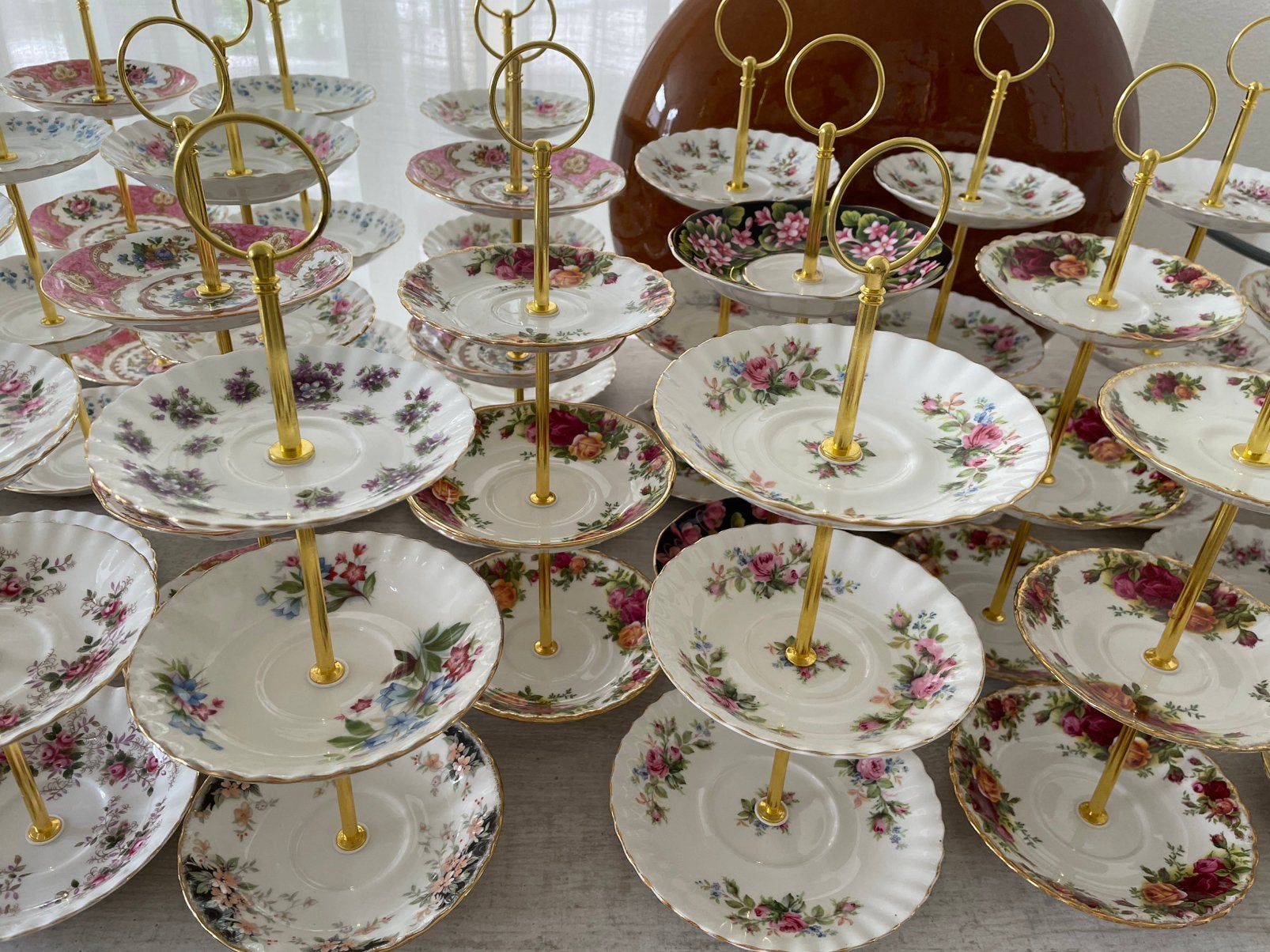 Royal Albert,,MOOIE 3 LAAGS ETAGÈRES, Huis en Inrichting, Ophalen, Zo goed als nieuw