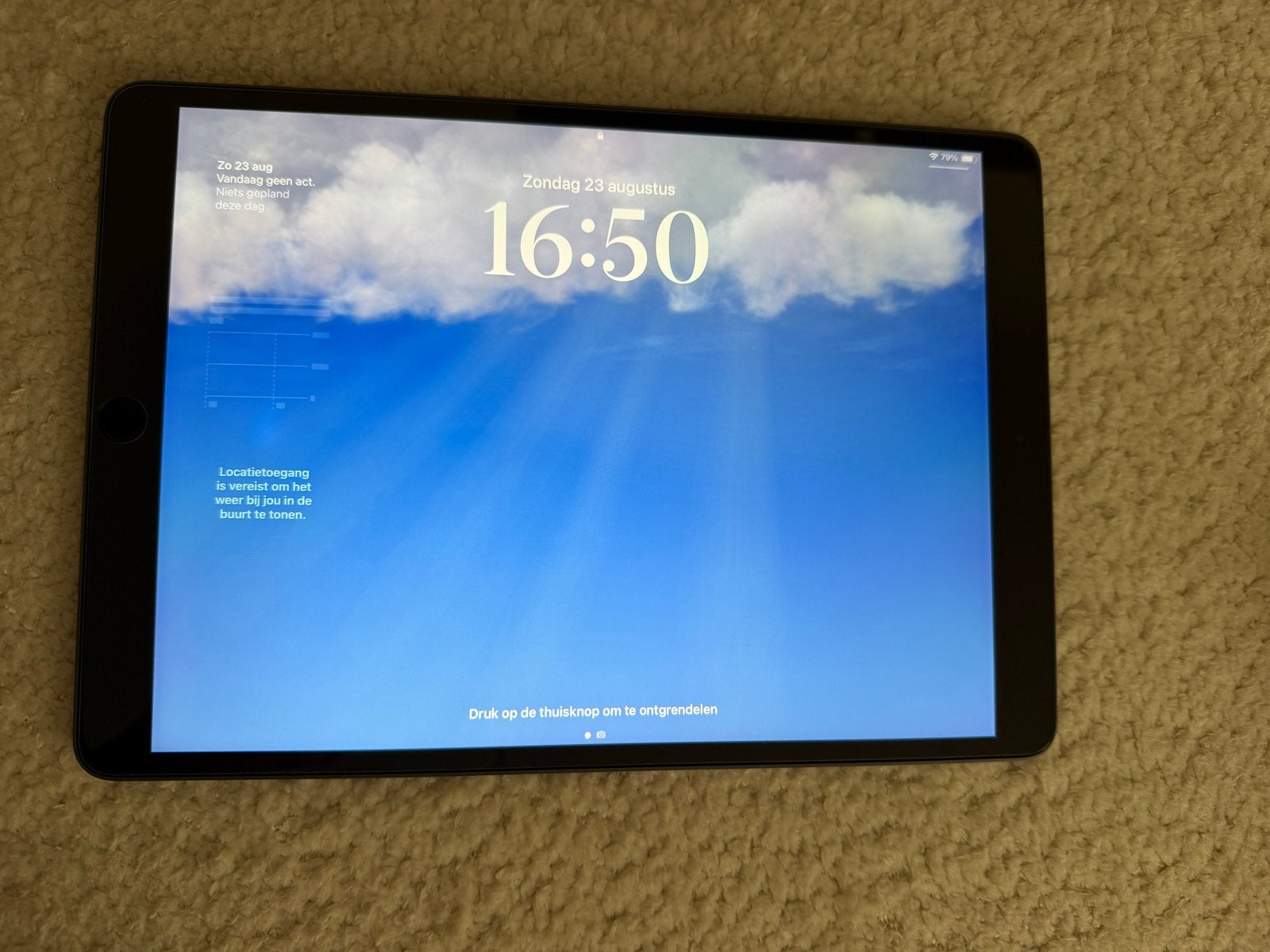 Apple iPad Air 3e generatie 64GB Spacegrey met toetsenbord, Computers en Software, Apple iPads, 10 inch, Apple iPad, Ophalen of Verzenden