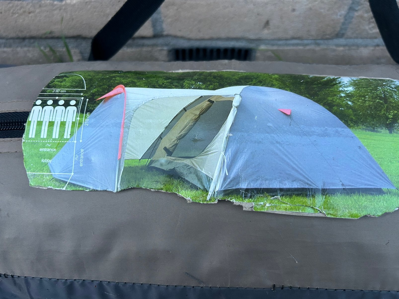 4persoons tent met voortent, Caravans en Kamperen, Ophalen of Verzenden, Gebruikt, Tot en met 4