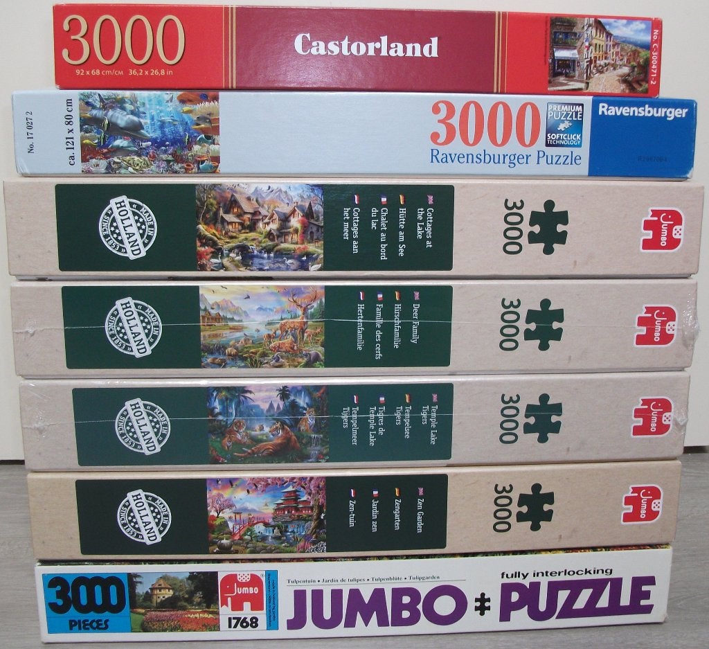 Diverse *** PUZZELS 3000 STUKJES *** 7 stuks, Ophalen of Verzenden, Meer dan 1500 stukjes, Zo goed als nieuw, Legpuzzel