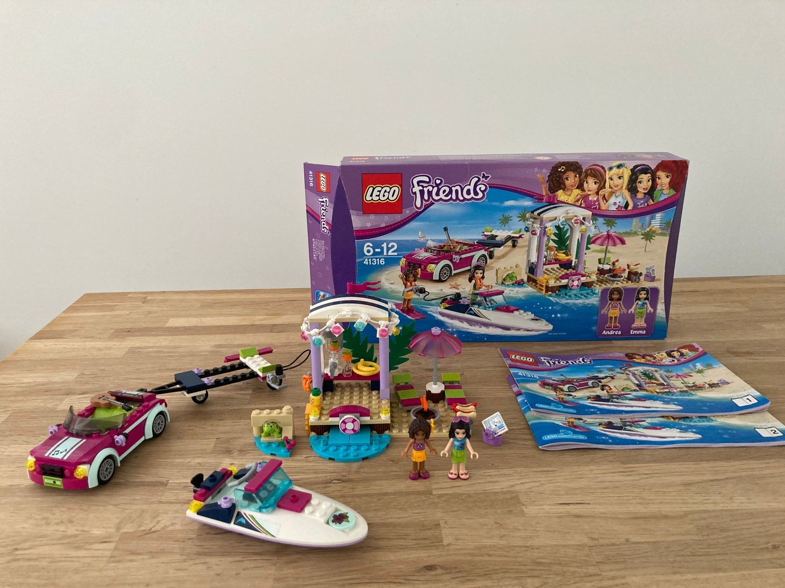 Lego Friends 41316 Andrea's Speedboot Transsporter, Inclusief instructies, Lego, Friends, Ophalen of Verzenden
