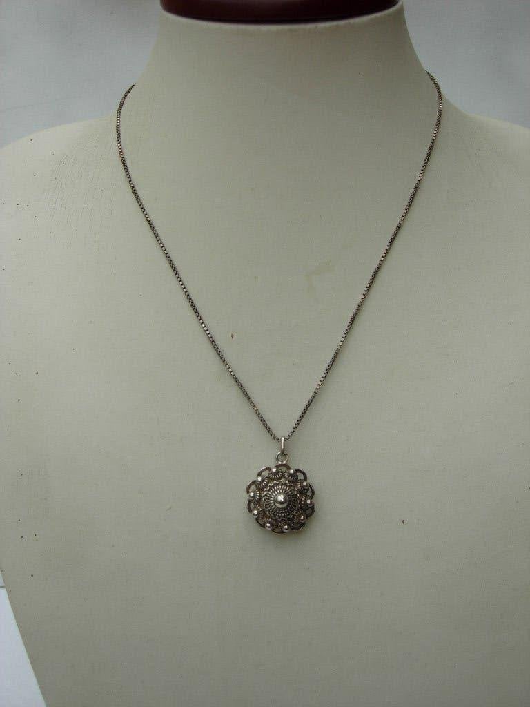 ZILVEREN KETTING MET ZEEUWSE HANGER., Verzenden, Zilver, Hanger
