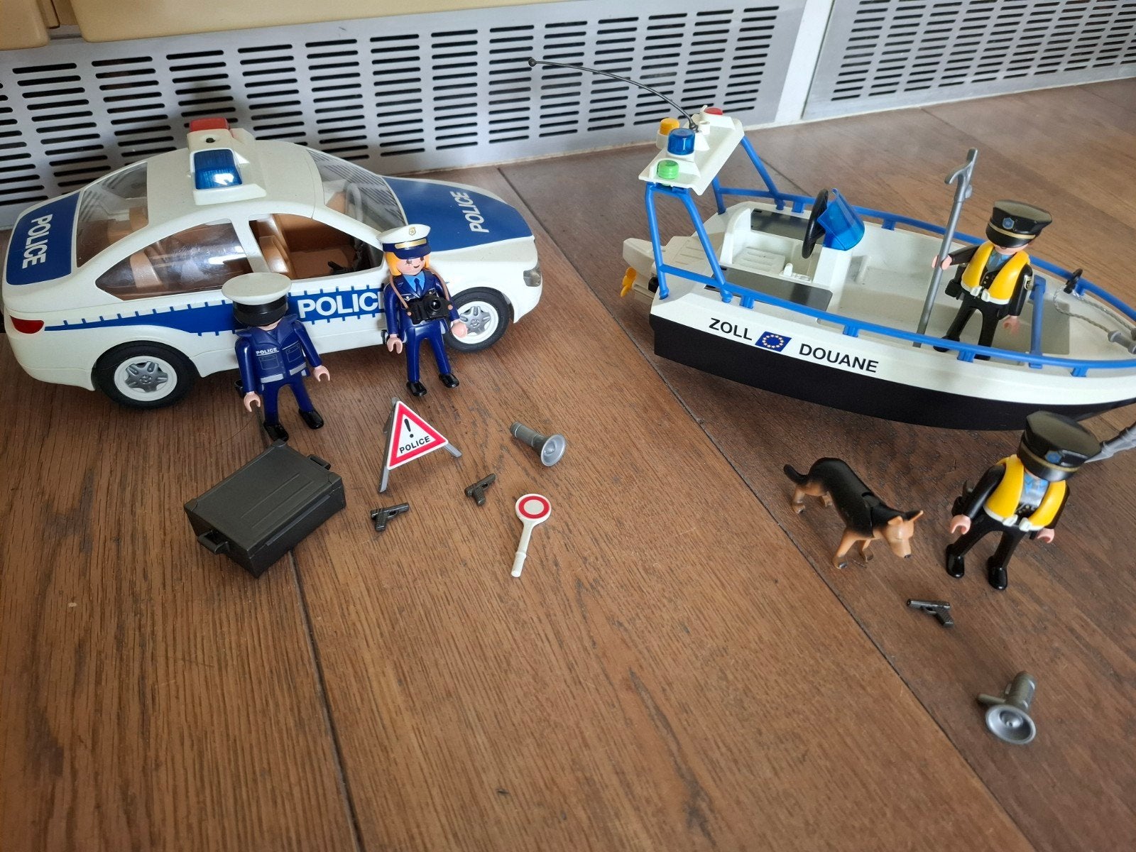 Playmobil  Airport Politie Patrouille met Zwaailic, Complete set, Voertuig, Ophalen of Verzenden, Zo goed als nieuw