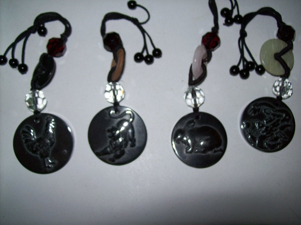 Tas Hanger Zwart Koord Steen Metalen Hanger 5 soorten, Overige kleuren, Verzenden, Nieuw, Steen of Mineraal