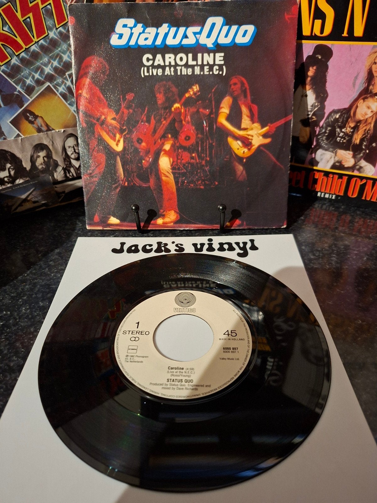 Status Quo - Caroline (Live At The N.E.C.) 1982, Gebruikt, 7 inch, Ophalen of Verzenden, EP