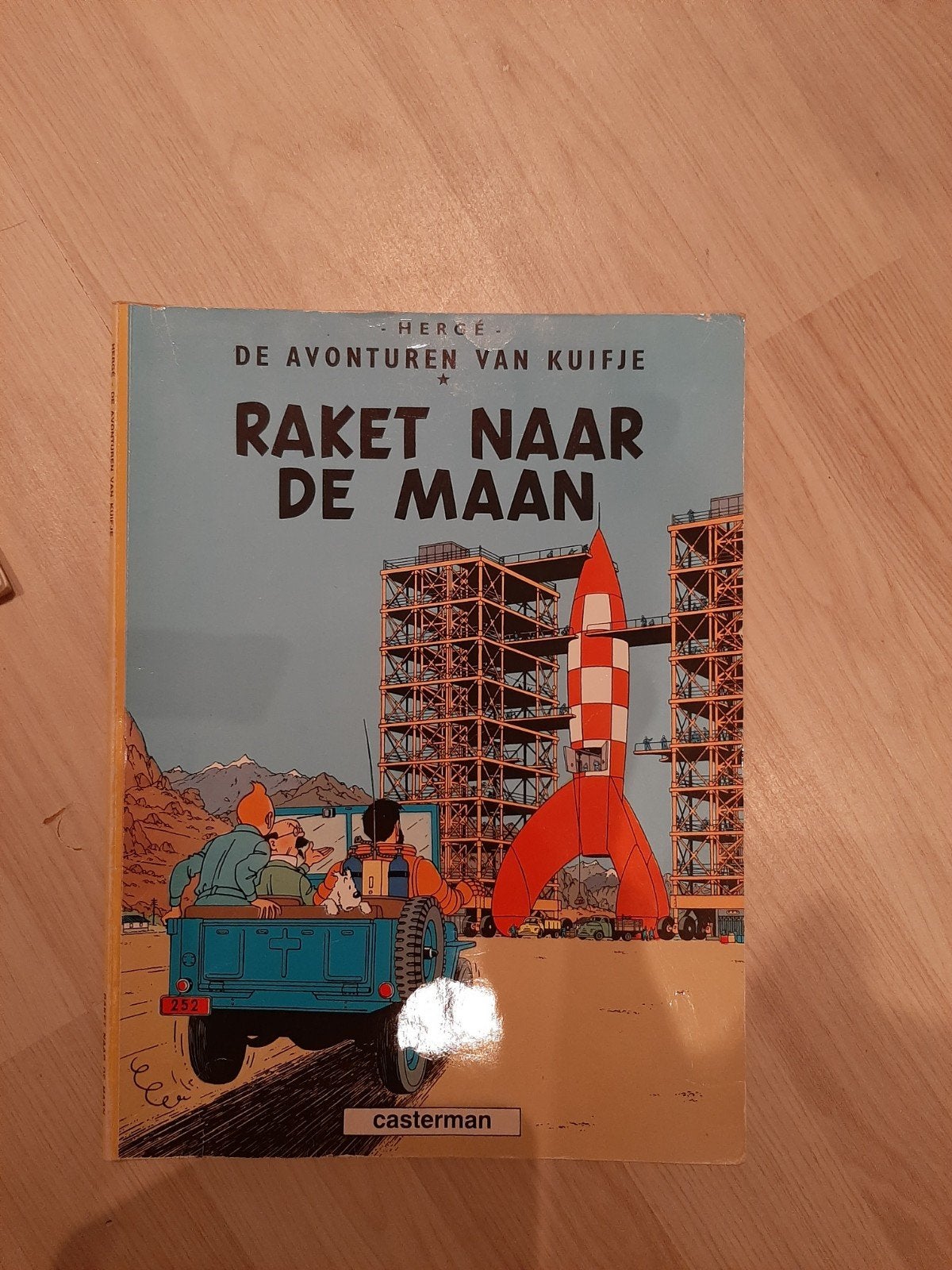 Hergé - Raket naar de maan, Eén stripboek, Ophalen of Verzenden, Zo goed als nieuw, Hergé