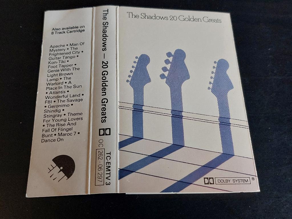 THE SHADOWS - 20 GOLDEN GREATS (MC), 1 bandje, Ophalen of Verzenden, Zo goed als nieuw, Origineel