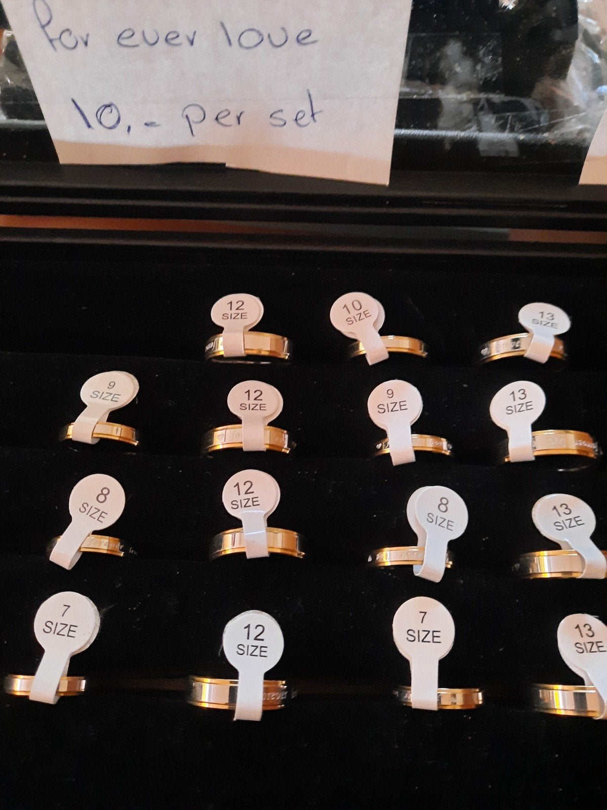 dames en heren ringen, Sieraden, Tassen en Uiterlijk, Ophalen, 20 of groter, IJzer of Staal, Nieuw