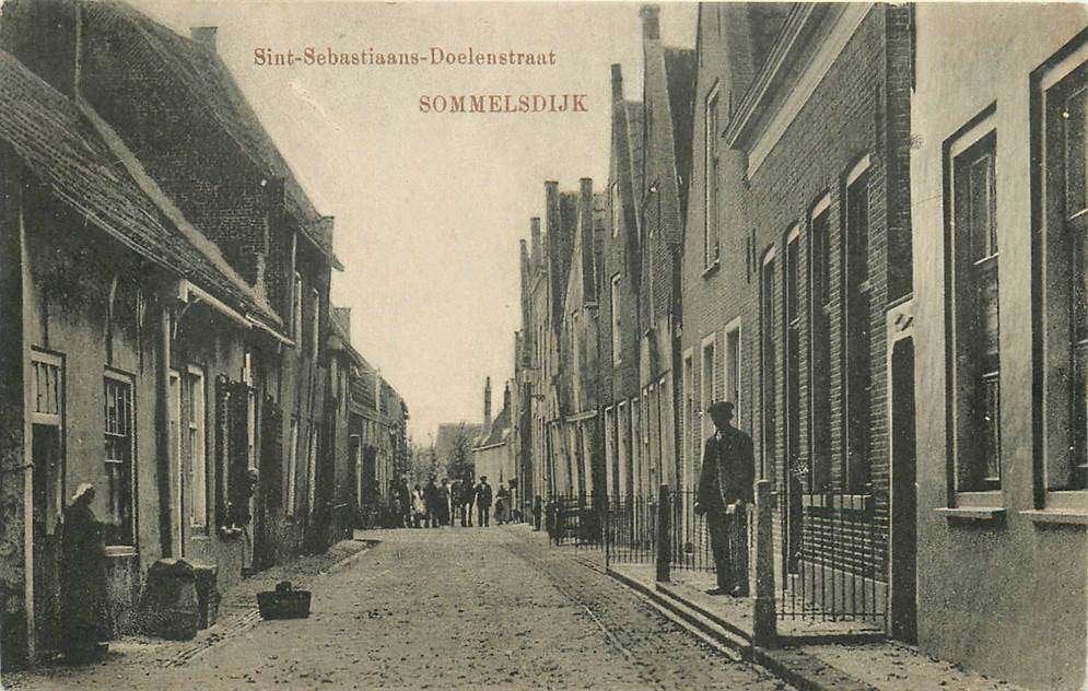 304-034-039 Sommelsdijk Sint-Sebastiaans-Doelenstraat, Verzenden, Voor 1920, Zuid-Holland