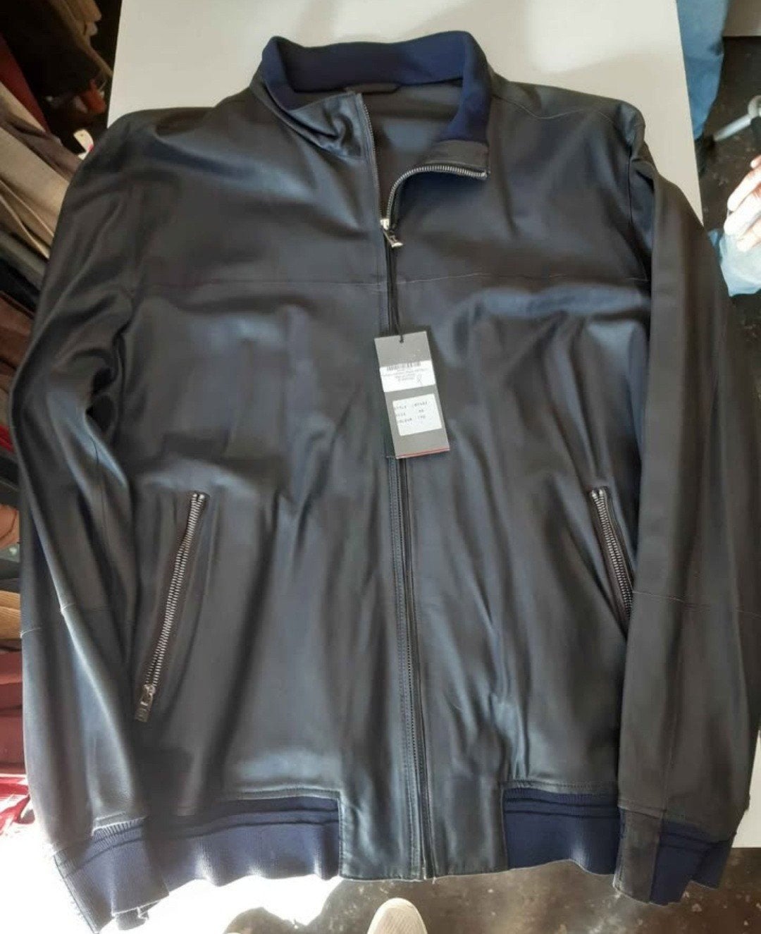 Nieuw exclusief Torras Lamsleren jas 3x XL. Van 499 nu 199., Blauw, Ophalen of Verzenden, Torras, Maat 56/58 (XL)