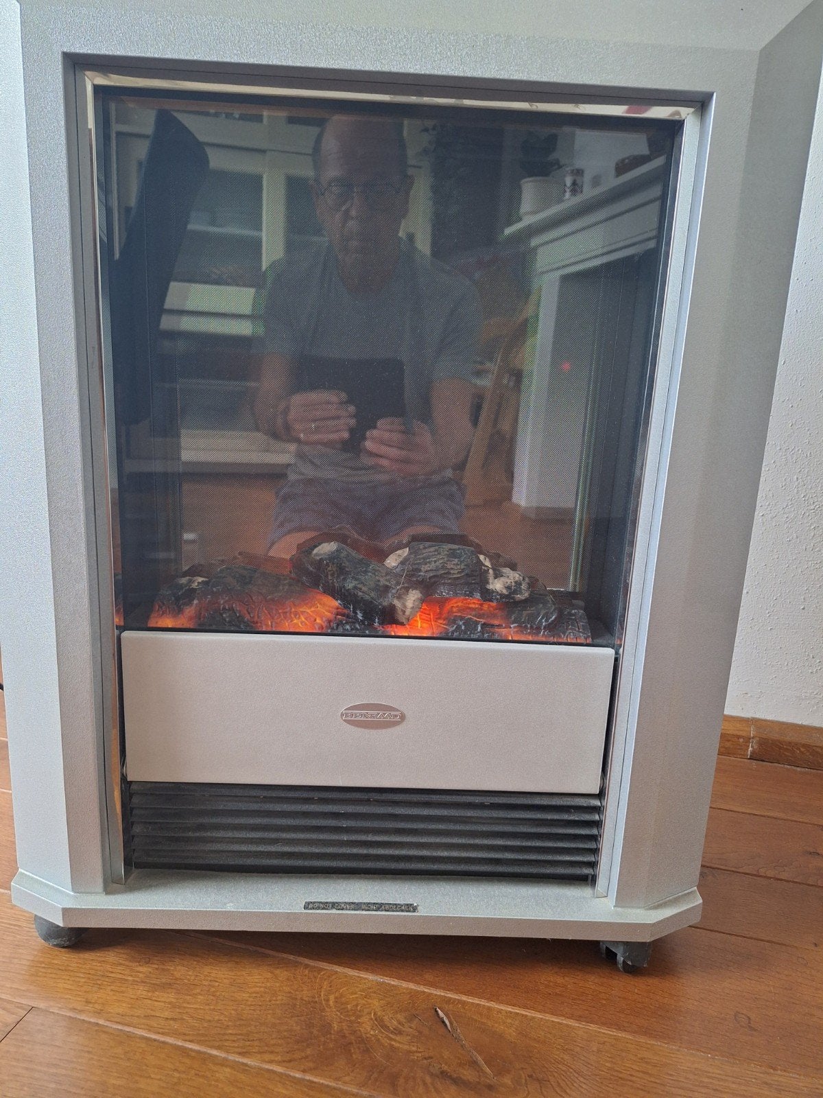 Benraad elektrische haard - Model LBE 20RC, Ophalen of Verzenden, Gebruikt, Vrijstaande haard, Elektrische haard
