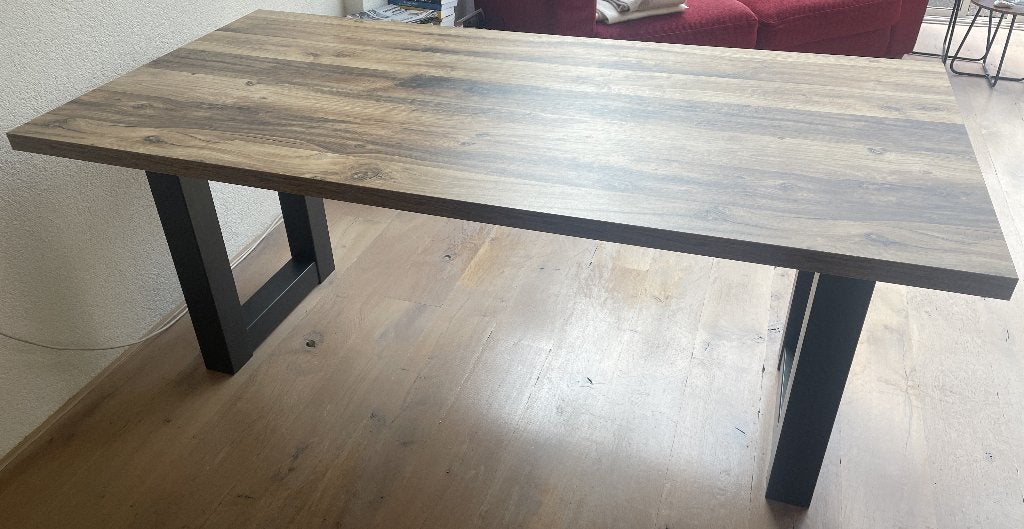Rechthoekige Eettafel/Bureau 180x90cm, Ophalen, Overige houtsoorten, 50 tot 100 cm, Zo goed als nieuw