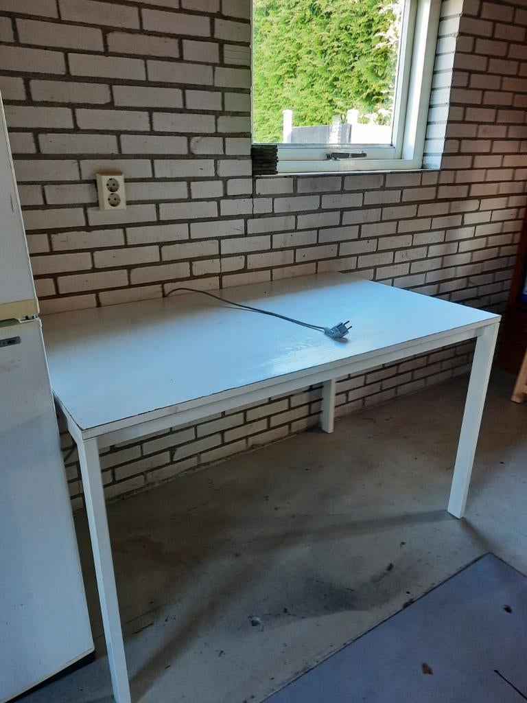 Tafel Melltorp Ikea  125 x 75 hobby klustafel, Huis en Inrichting, Ophalen, Gebruikt, 100 tot 150 cm, 50 tot 100 cm