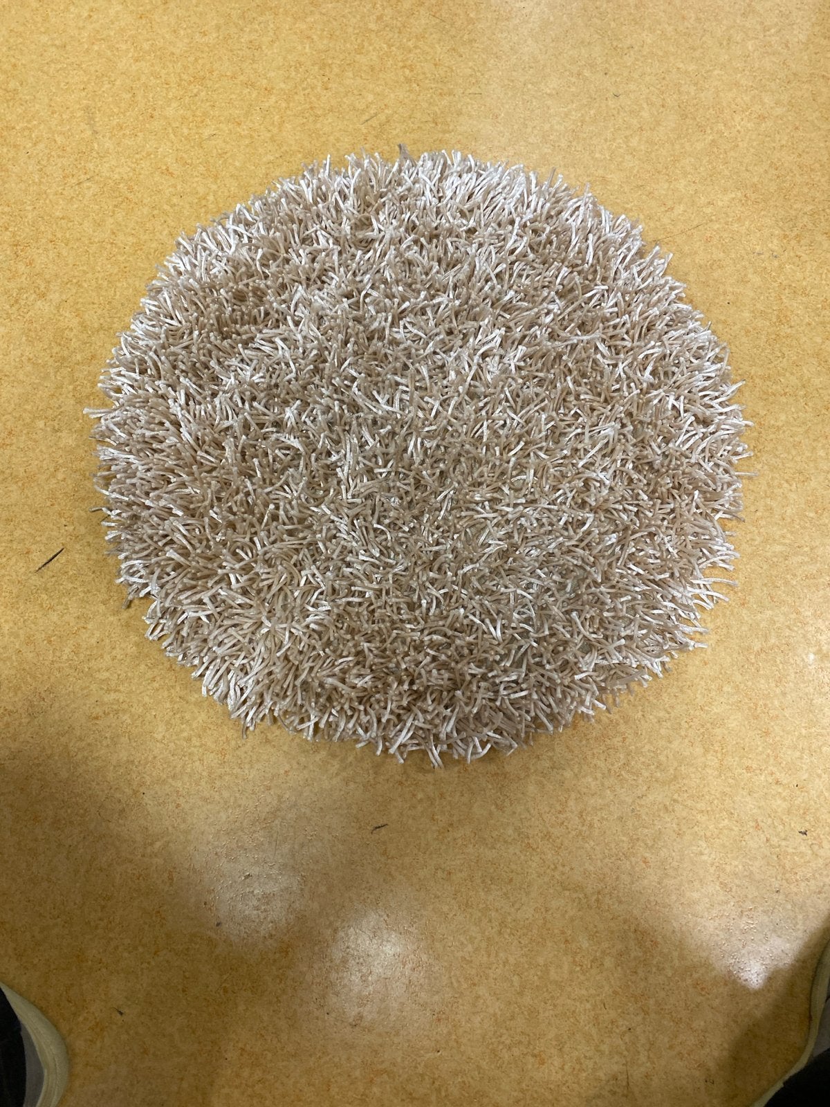 Kwantum Bonanza Shaggy Rond Tapijt - Zilver, 60 cm, Rond, Zo goed als nieuw, Zilver, 50 tot 100 cm