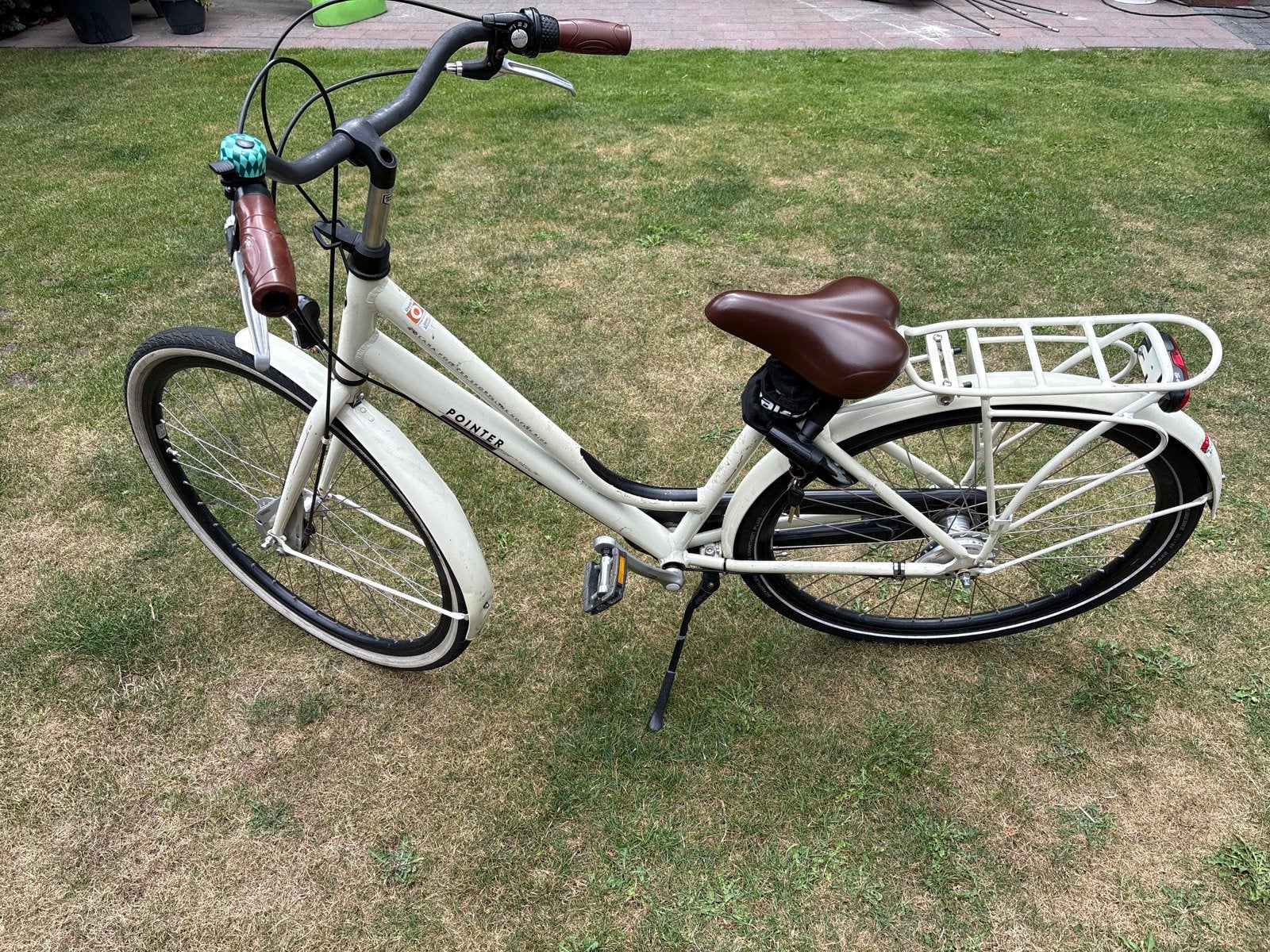 Pointer Damesfiets - Crème - 3 versnellingen, 50 tot 53 cm, Schijfrem, Ophalen, Overige merken