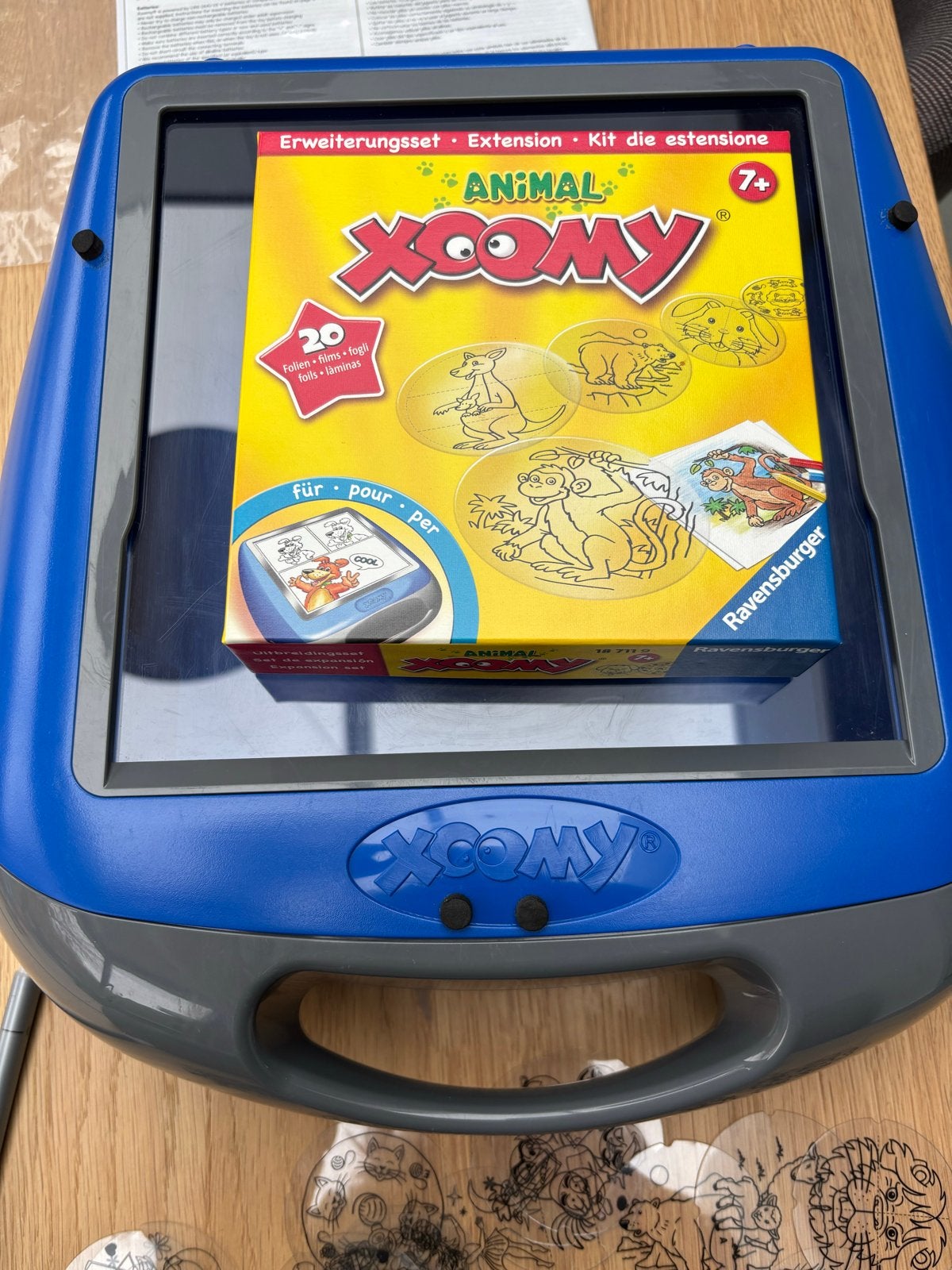 Xoomy Ravensburger tekentafel met uitbreidingsset, Ophalen of Verzenden, Gebruikt, Knutselen, Met licht