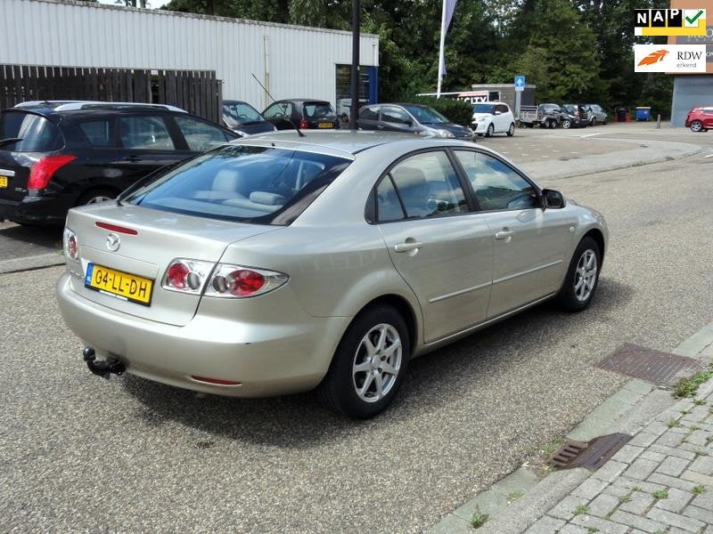 Mazda 6 Sport 2.0i Touring NAP Airco Apk 24/07/2027, Voorwielaandrijving, Stof, Gebruikt, 142 pk