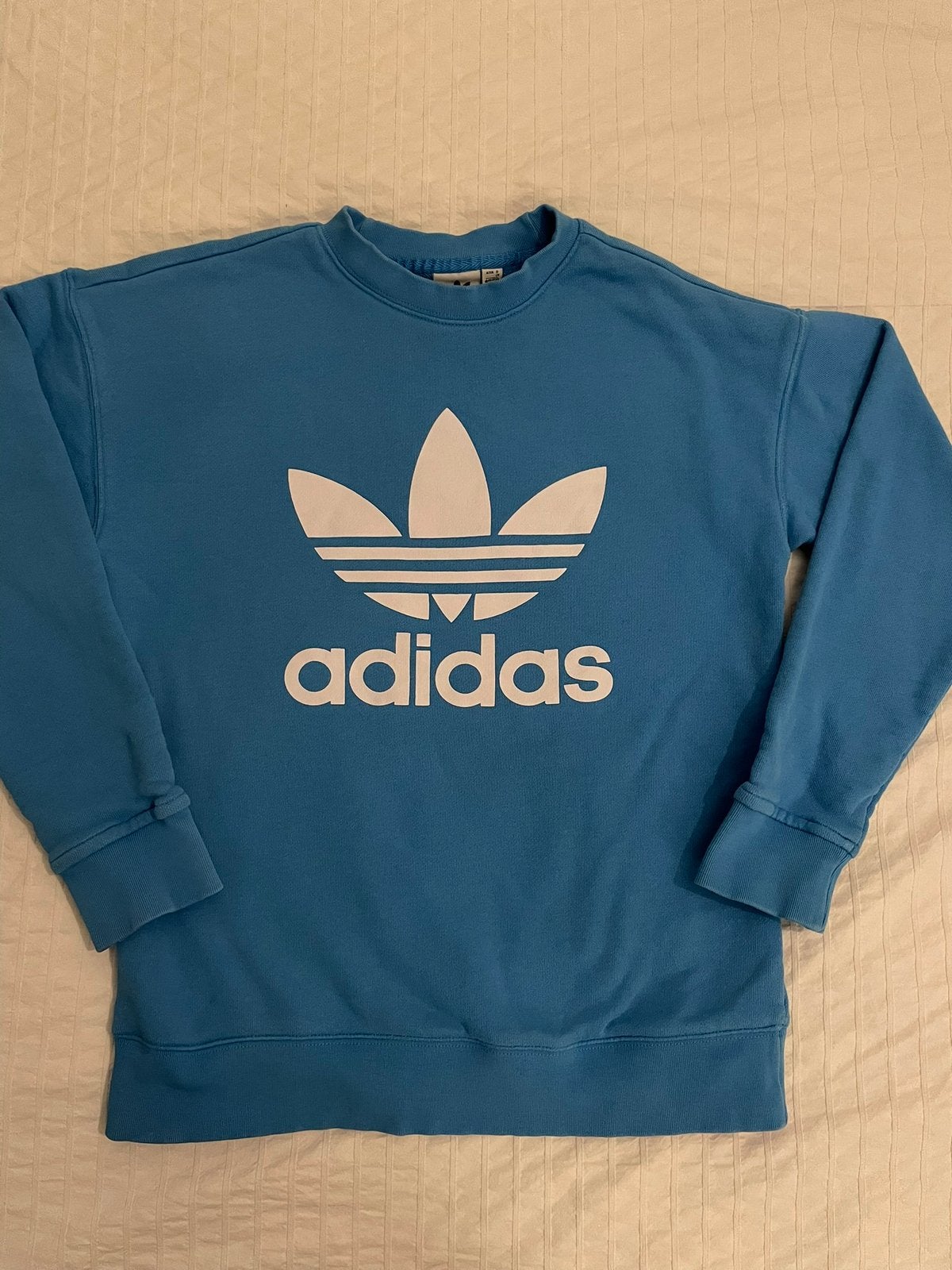 Blauwe adidas trui, Verzenden, Zo goed als nieuw, Maat 46 (S) of kleiner, Blauw