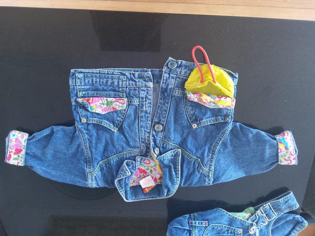 Spijkerjasje maat 80 oilily vintage, Ophalen of Verzenden, Gebruikt, Meisje, Jasje