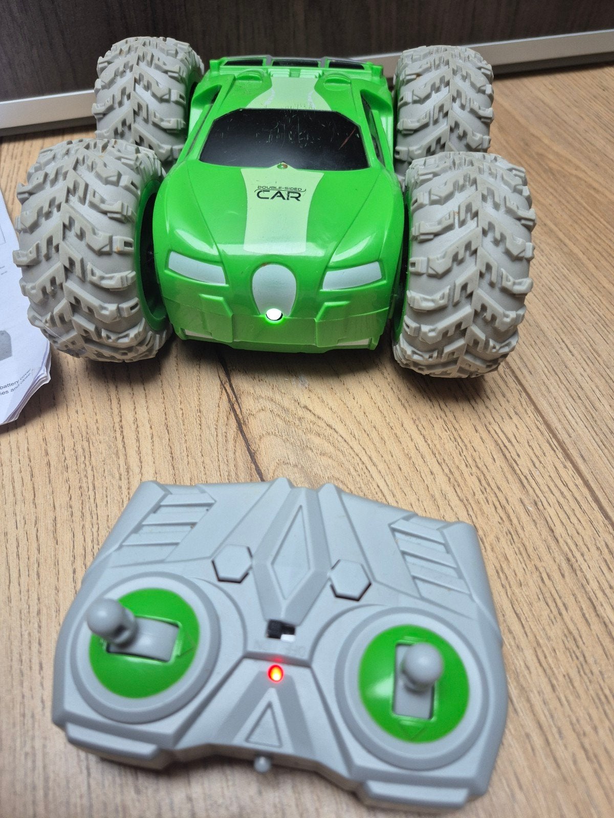 RC Stunt Racer - Groene Afstandsbestuurbare Auto, Elektro, Gebruikt, Auto offroad, Ophalen of Verzenden