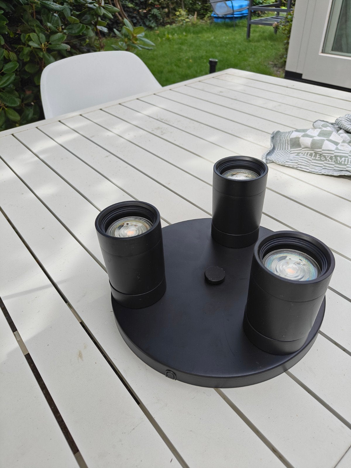IKEA Nymåne Plafondlamp met 3 spots - Zwart, Ophalen, Gebruikt, Modern, Verstelbaar