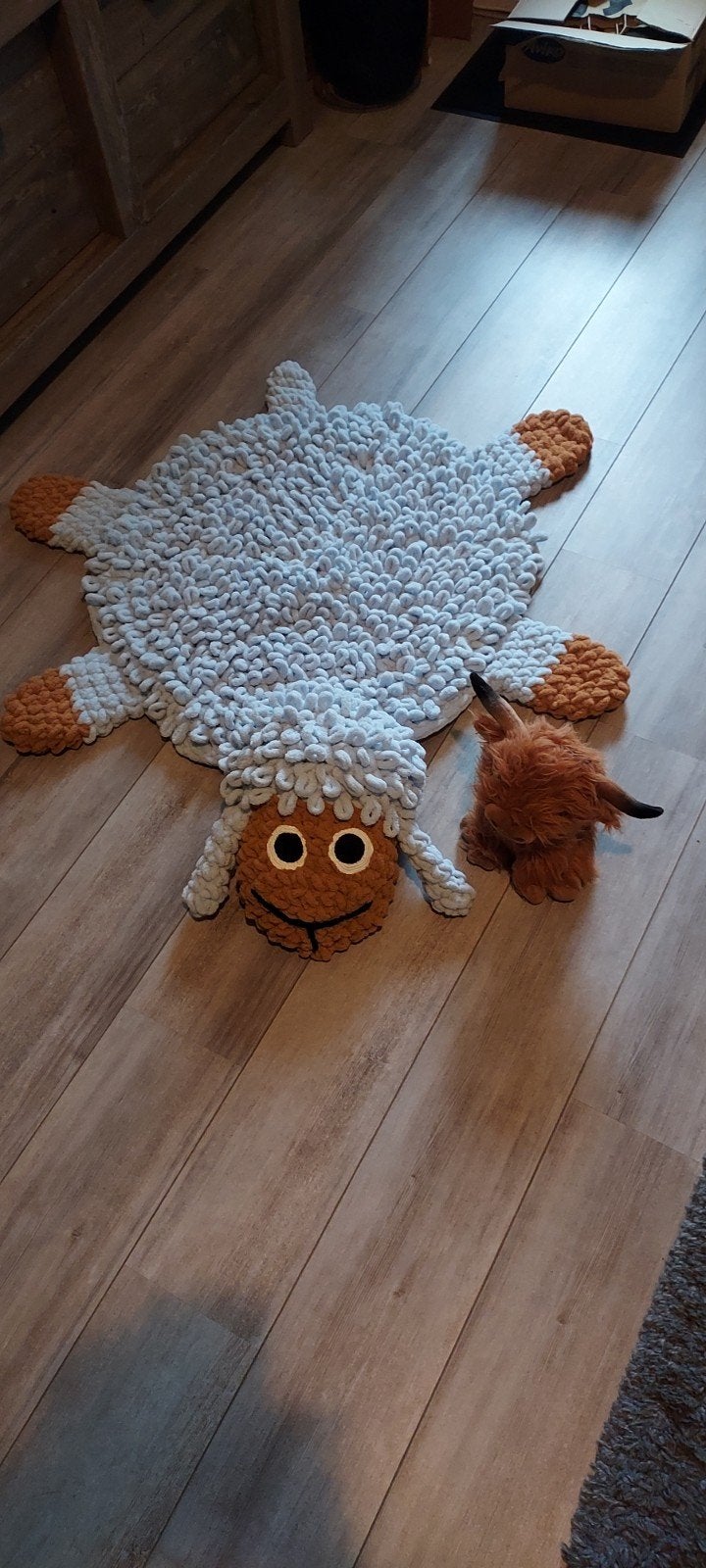 Handgeknoopt puffy garen speelkleed, Ophalen of Verzenden, Nieuw