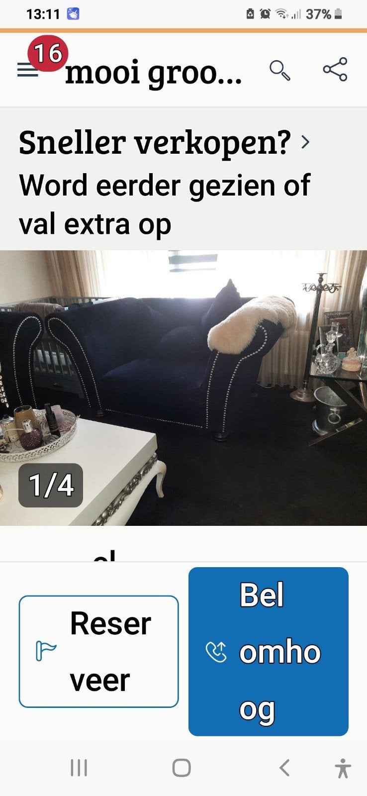 Moet weg! mooi 3+ loveseats bankstel, Ophalen of Verzenden