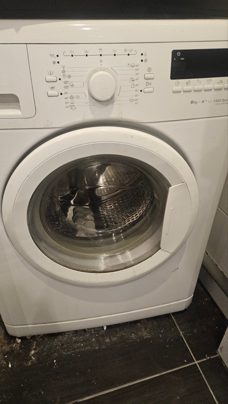 Whirlpool Primo Wasmachine (trommel draait niet), Ophalen, 1200 tot 1600 toeren, 85 tot 90 cm