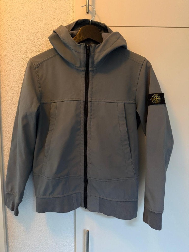 Stone Island Junior Softshell Jas Grijs, Kinderen en Baby's, Ophalen of Verzenden, Zo goed als nieuw, Stone Island, Jongen