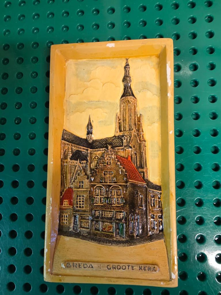 Hobra tegel grote kerk Breda, Antiek en Kunst, Ophalen of Verzenden