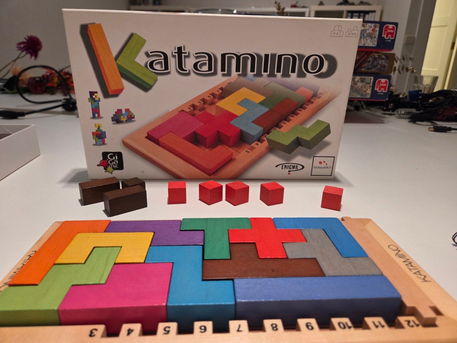 Katamino: Uitdagend puzzelspel voor alle leeftijden, Een of twee spelers, Ophalen of Verzenden, Zo goed als nieuw, Gigamic